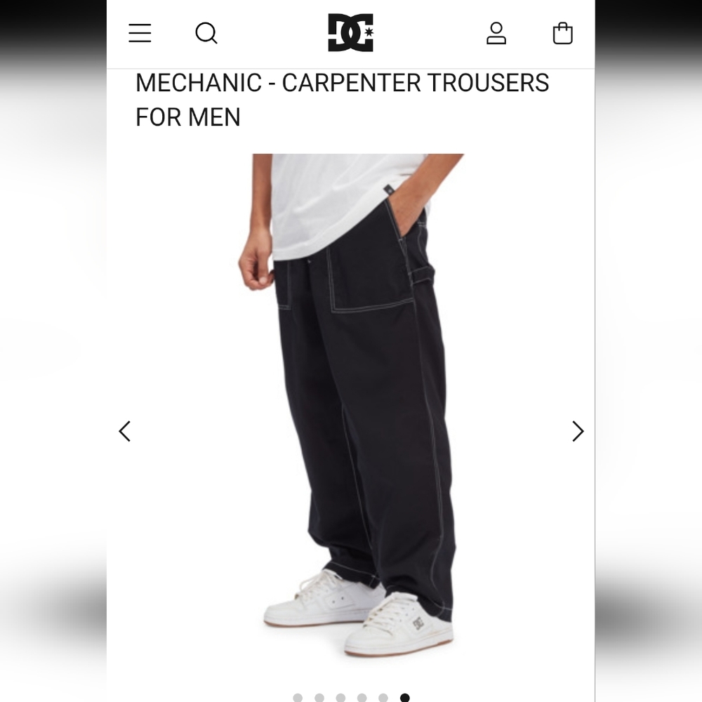 DC mechanic carpenter trousers black